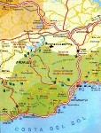 Click for larger map of the Andalucia region to locate our self catering apartments